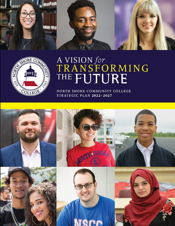 Cover with generic 9 photo grid of students.